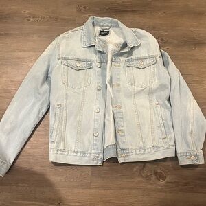 ❤️‍🔥BOGO FREE NWOT men’s vintage Light Blue Denim Jacket Bomber XL